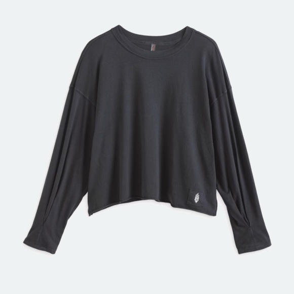 FP Movement by Free People Tops - FP Movement by Free People Charcoal Long Sleeve Top